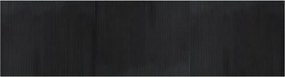 vidaXL Covor dreptunghiular, negru, 80x300 cm, bambus