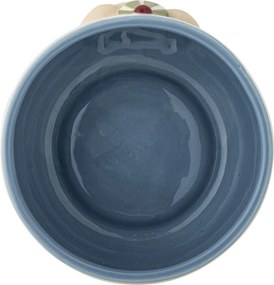 Set 3 piese din ceramică artizanală, multicolor, pictate manual cu un cățeluș vesel, pentru copii, „Party"