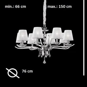 Lustra cristal Venezian diametru 76cm PEGASO SP8 059242