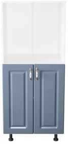 Soldat 60 cu 2 usi cu spatiu cuptor Zebra MDF albastru drept