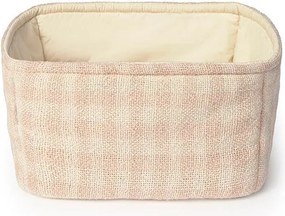 Coș de jucării pentru copii roz deschis din material textil 30x20x20 cm Swan Rose – Lorena Canals