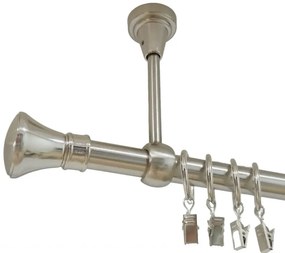 Galerie simpla prindere tavan prince 19 mm inox (Alege marime: 400 cm)