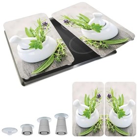 WENKO 2521420100 - Capac pentru plită 52x30 cm multicolor/gri/transparent