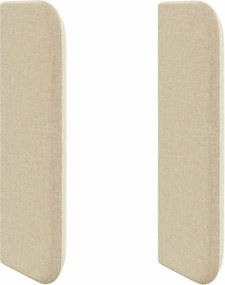 vidaXL Ureche pentru Tăblie Crem 40,5 x 40,5 x 4 cm țesătură