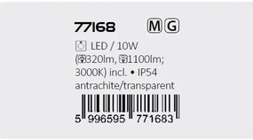 Aplica de exterior iluminat ambiental, Protectie IP54 Hallstatt antracit