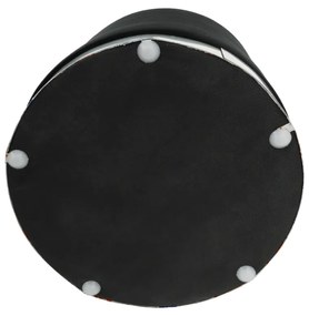 Set doua taburete, gri/crom argintiu si negru/crom argintiu, AIGUL SET