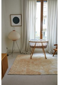 Covor galben ocru lavabil/țesut manual din bumbac 140x200 cm Sweet Honey – Lorena Canals