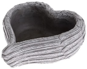 Decorațiune funerară Ghiveci de beton in formă deinimă, 23 x 10 x 23 cm