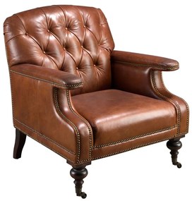 Fotoliu design italian, Piele Naturala, Chesterfield 5163