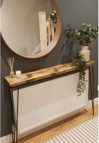 Masuta hol intrare, suport calorifer, seria A-620,lemn, Homs, 130 x 20 x 85cm,30437