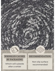 Covor gri rotund ø 120 cm Gloria Cavallo – Hanse Home