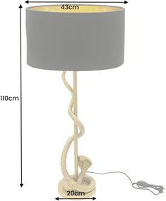 Veioza, Lampa de masa ceramica COBRA 110cm