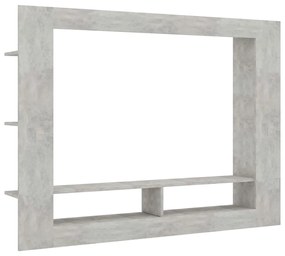 Comoda TV, gri beton, 152x22x113 cm, PAL 1, Gri beton