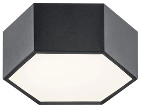 Plafoniera LED moderna design hexagonal ARIZONA 9W negru
