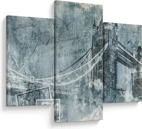 Tablou - Tower Bridge în tonuri reci (90x60 cm)