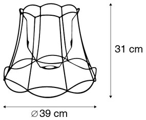Abajur metalic negru 40/31 - Granny Frame