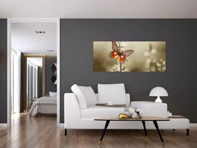 Tablou cu fluture (120x50 cm)