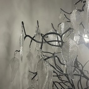 Lampadar de cristal 5xG9/40W/230V negru