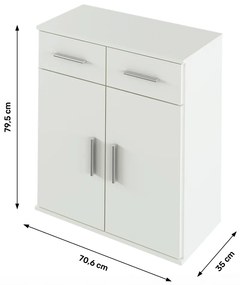 Dulap RESITA TIP 2, alb