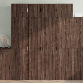 vidaXL Dulap depozitare stejar maro 80x42,5x225 cm lemn prelucrat