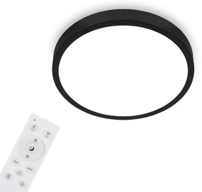 Plafonieră LED RGBW dimabilă Briloner 3709-015 LED/22W/230V negru + telecomandă