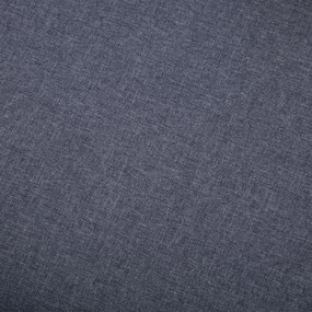 Taburet, tapiterie din material textil, 73x43x42 cm, gri inchis