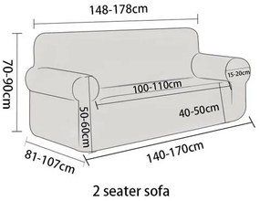 Husă canapea multielastică 4Home Magic clean albastră, 145 - 185 cm