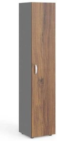 Dulap înalt Manager 39,9 x 42,2 x 196,5 cm, dreapta, nuca warmia / gri