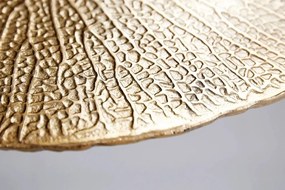 Masuta auxiliara cu aspect deosebit Leaf 40cm, auriu