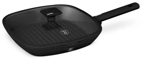 RESIGILAT - Tigaie grill cu capac 28 cm antiaderenta cu titan Monaco Collection Berlinger Haus BH 7093
