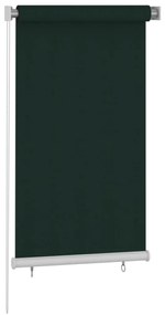 Jaluzea tip rulou de exterior, verde inchis, 80x140 cm, HDPE Morkegronn, 80 x 140 cm