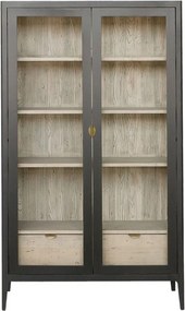 Vitrină lemn masiv Heritage, 108 × 42 × 190 cm