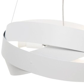 Pendul design modern Tornado alb 50cm