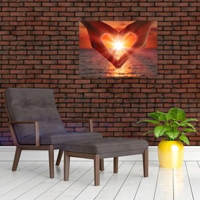 Tablou - Soare în inimă (70x50 cm)