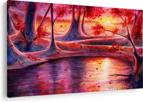 Tablou cu pădurea fermecată (90x60 cm)