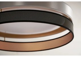 Duolla-Plafonieră LED ROLLER DUO SH. LED/24W/230V d. 45 cm argintiu/negru