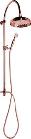 Set de duș roz din alamă 142 cm cu duș suspendat/cu duș de mână Antea – Sapho