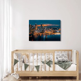 Tablou cu orașul nocturn (90x60 cm)
