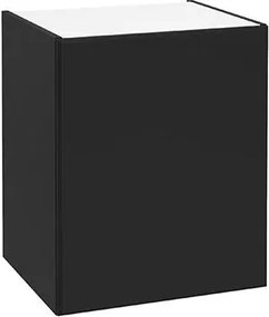 Dulap baie suspendat cu sertar softclose negru mat Defra MO-RE 50 cm