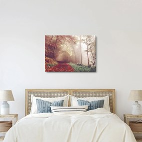 Tablou - Plimbarea de toamnă prin pădure (70x50 cm)