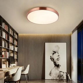 Immax NEO 07322L-LED plafonieră cu reglaj al luminozității NEO LITE SEMPLICI 60W/230V Ø60 cm, finisaj cupru + telecomandă