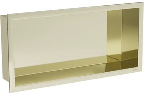 Mexen X-Wall-R raft de încastrare cu flanșă 45 x 20 cm, Aurie - 1950452010
