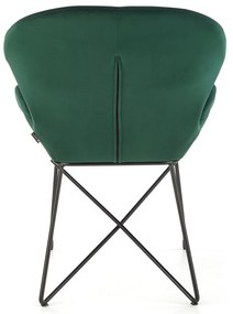 Scaun de bucaterie Lyris, verde/negru