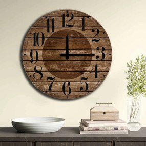 Ceas de perete Wooden strips 5050MS-037 , 50 cm