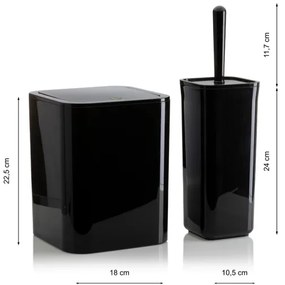 Set de baie SIERRA 5 buc. negru