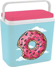 Lada frigorifica ATLANTIC Donut, 24 litri, Pasiva, Fara BPA, Multicolora