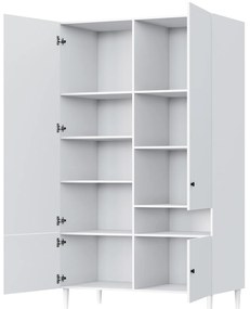 Dulap de haine DULLUM 120x205cm, albă