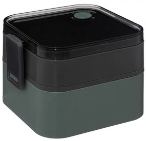 Cutie pranz Alfred, plastic fara BPA, verde, 14.2 x 11.6 x H 16 cm