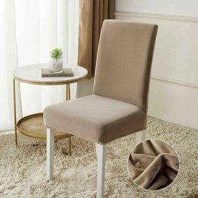 Set 6 huse protectie scaun din catifea, elastice, HPS29