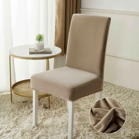 Set 6 huse protectie scaun din catifea, elastice, HPS29